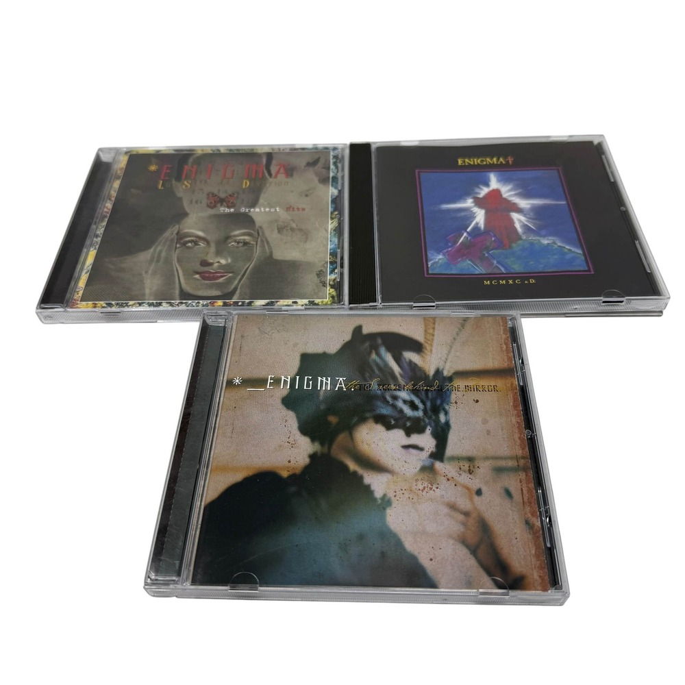 Enigma 3 CD Lot MCMXC aD The Screen Behind the Mirror LSD Greatest Hits New Age